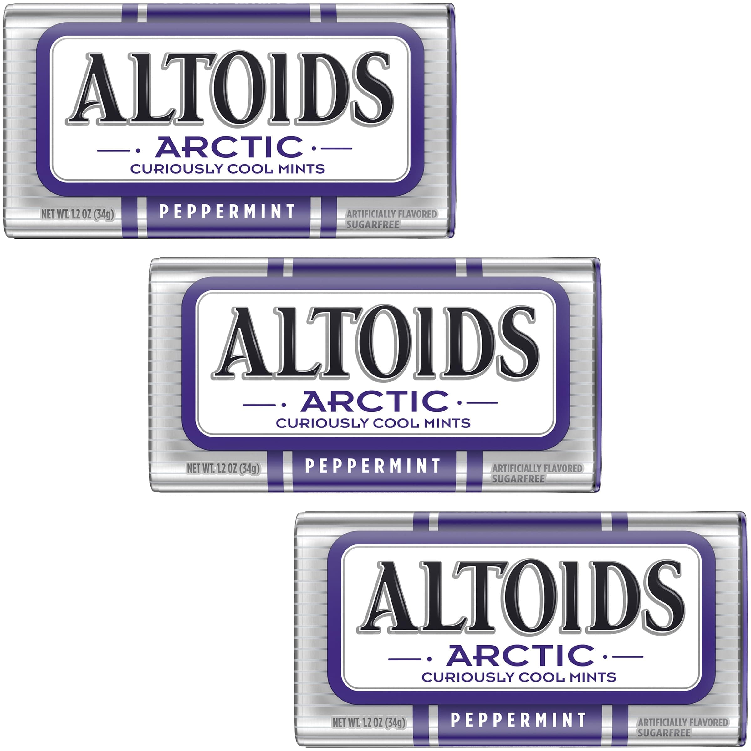 Altoids Peppermint Mints, 1.2 Ounce Each (3 Pack, 3.6 Ounce Total)