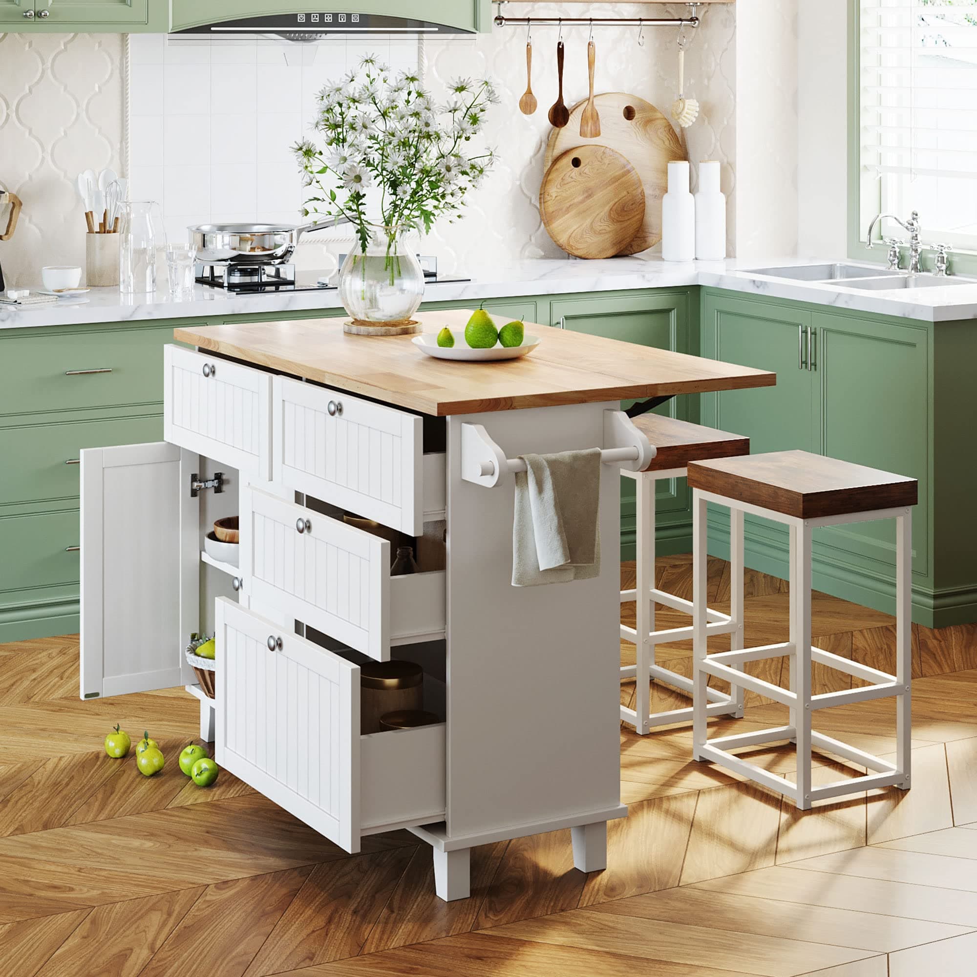 Merax Kitchen Island Set