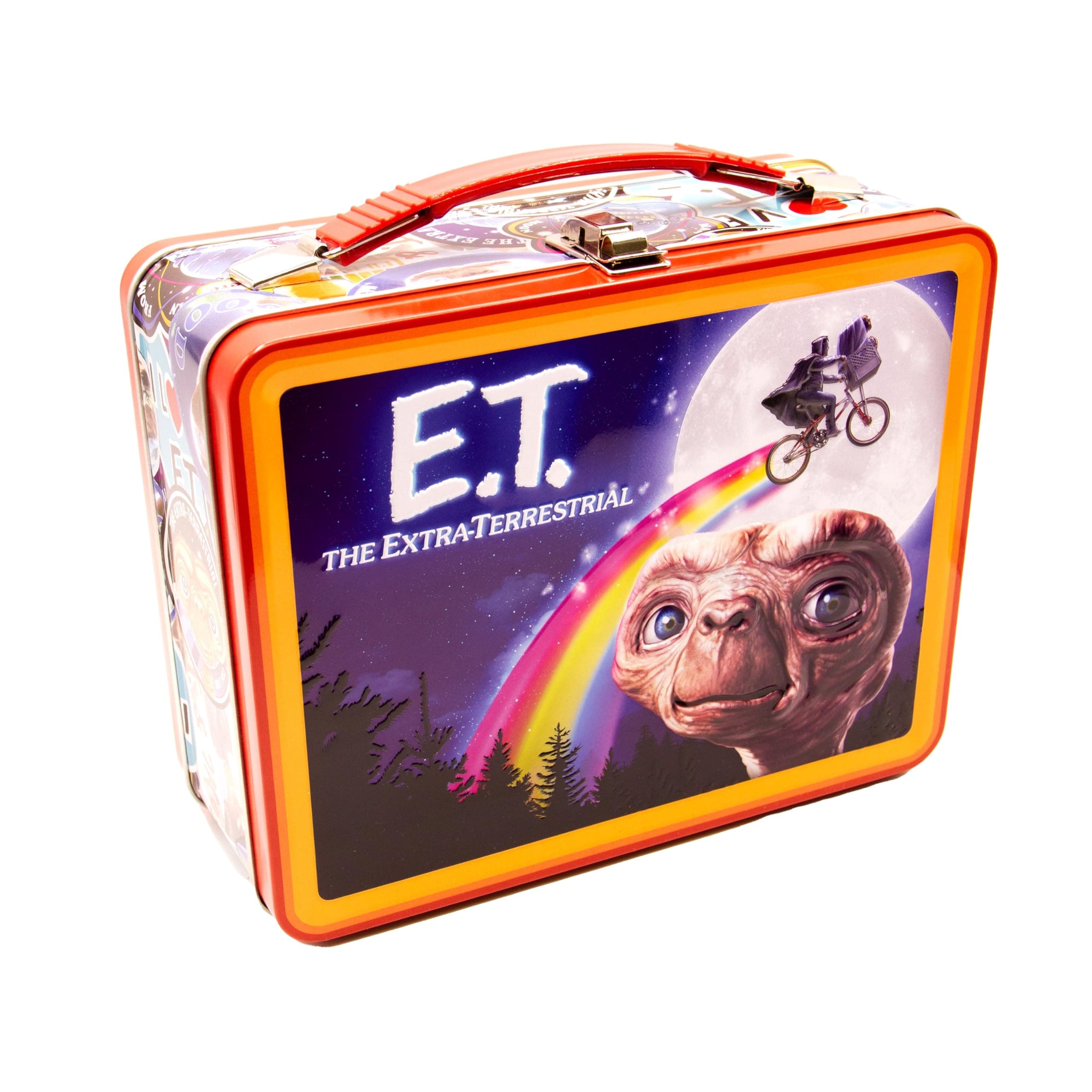 AQUARIUS E.T. Fun Box - Sturdy Tin Storage Box with Plastic Handle & Embossed Front Cover - Officially Licensed E.T. Merchandise & Collectible Gift