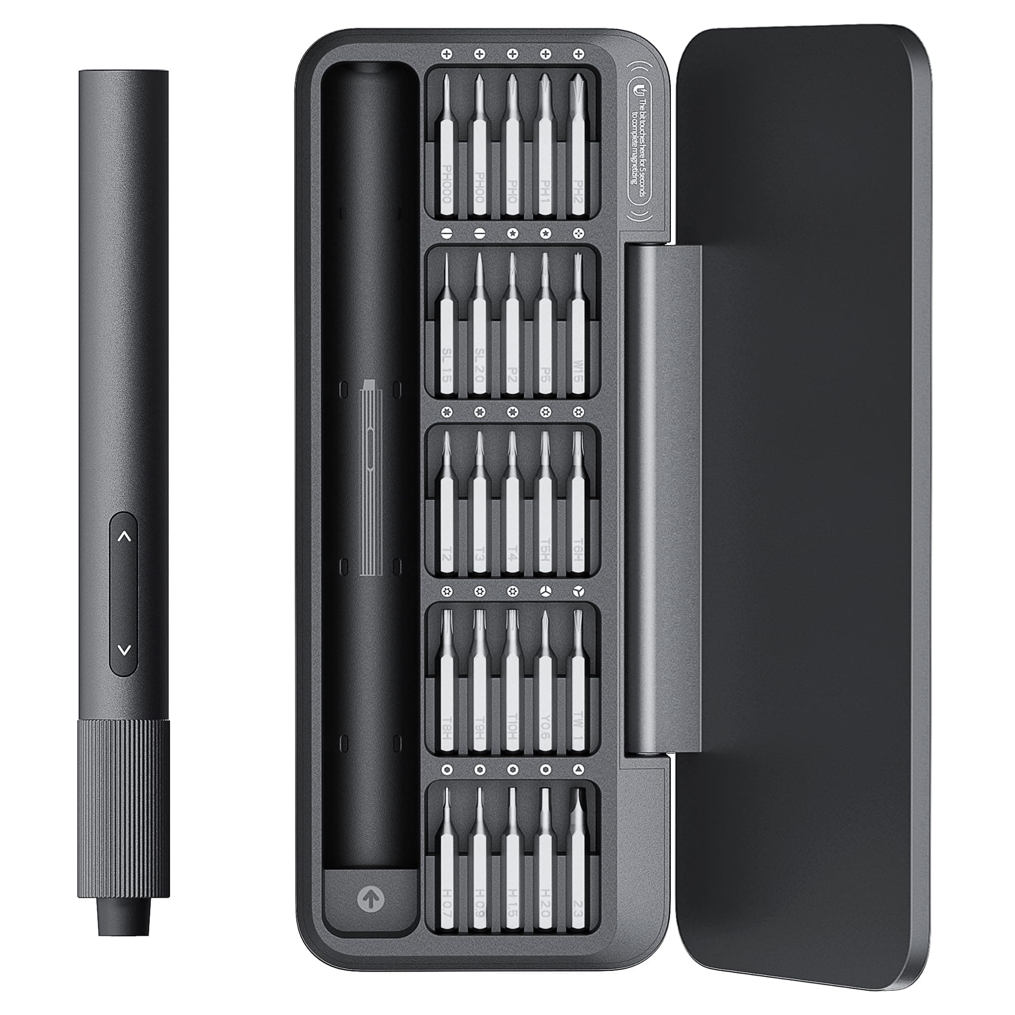 Electric Precision Screwdriver Set QWLSD010 Gray