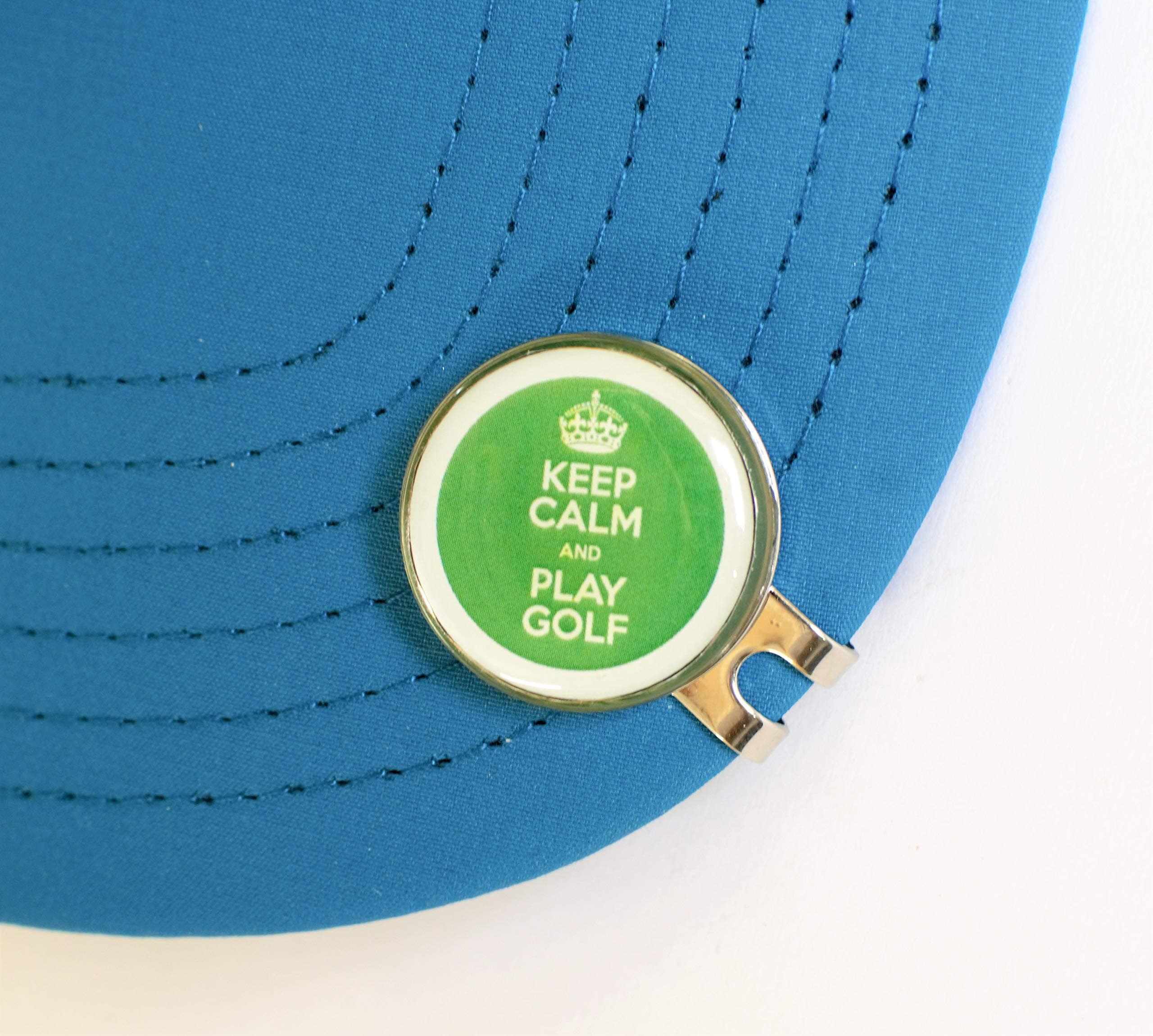 GolfBasicMagnetic Cap Clip and Ball Marker - Various Models (Keep Calm)