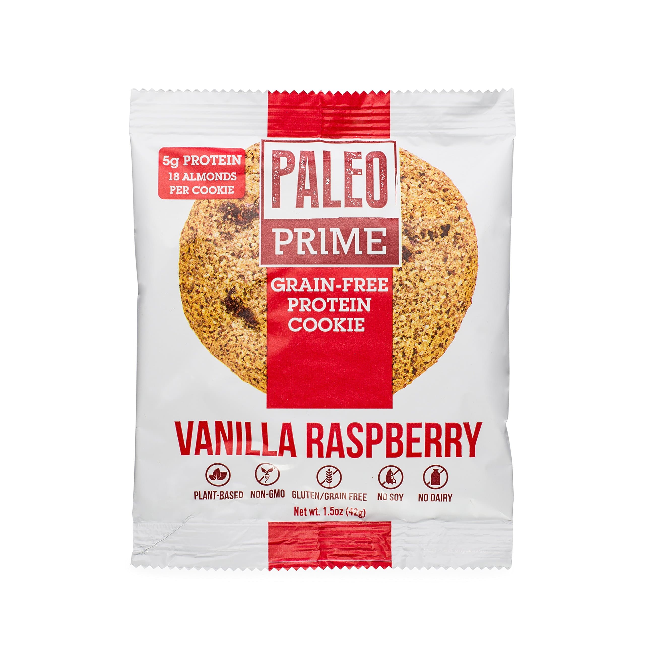 Paleo Prime Vanilla Raspberry Cookie - 12 ct