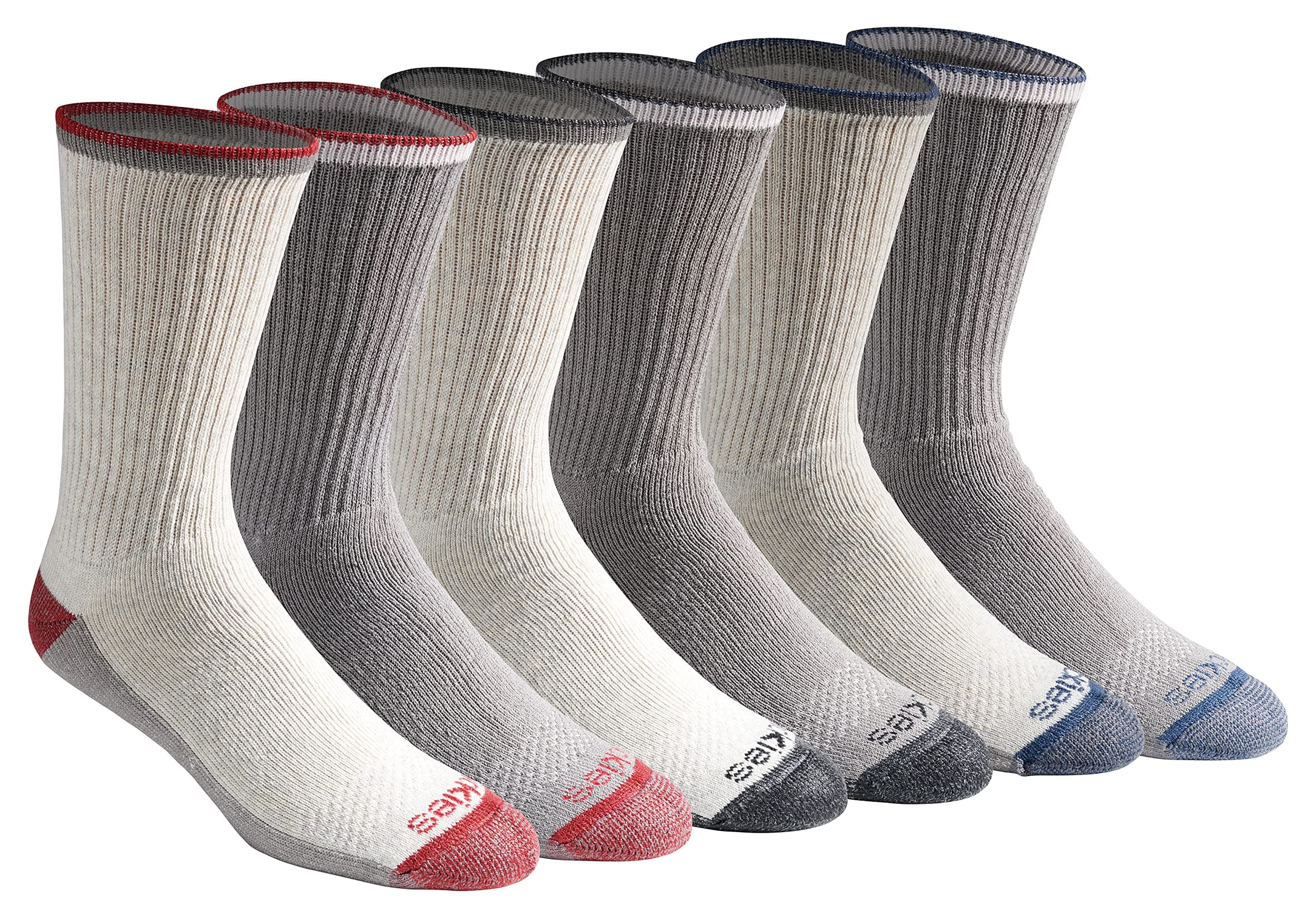 Cherokee mens Multi-pack Dri-tech Moisture Control Crew Socks Socks (pack of 6)